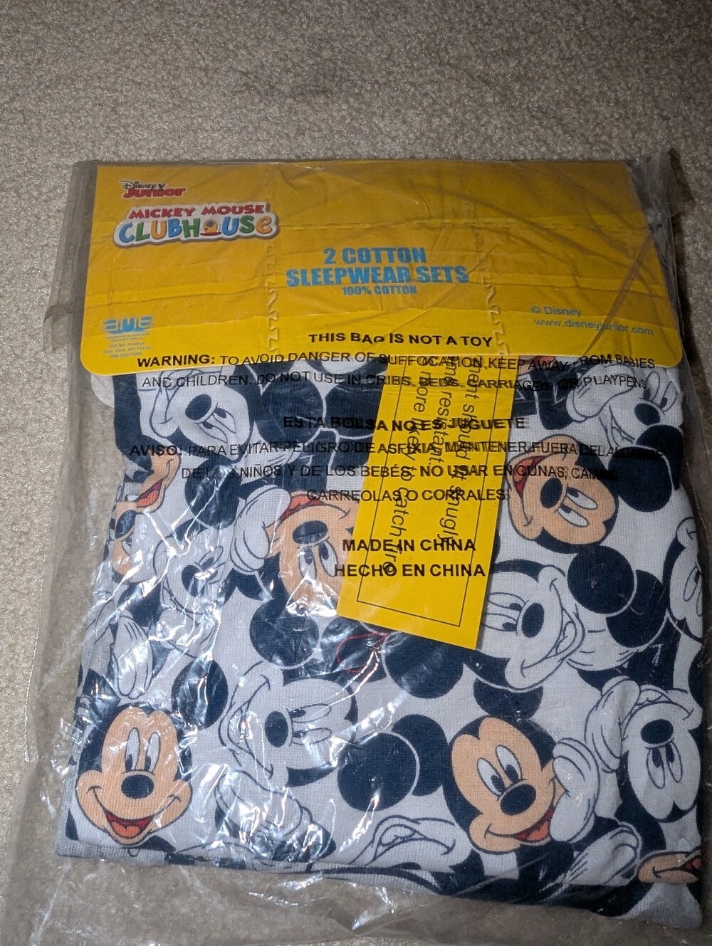 Nwt 4pc Mickey mouse Pjs - Picture 2 of 10